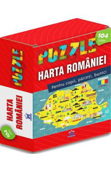 Harta Romaniei: Puzzle, DPH, 5-7 ani +, DPH