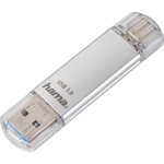 Memorie USB HAMA C-Laeta 124161, USB 3.0-Type C, 16GB, 40MBs, argintiu