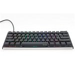 Tastatura Gaming Mecanica DUCKY One 2 Mini RGB, Cherry Black RGB, Iluminare RGB, USB (Negru)