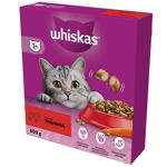 WHISKAS Adult 800 g hrana uscata pentru pisici adulte cu carne de vita, WHISKAS