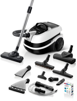 Aspirator cu spalare BOSCH BWD421PRO, 5l, 2100W, alb-negru