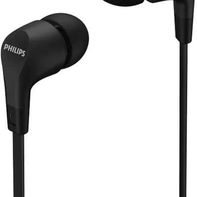 Casti cu microfon Philips TAE1105BK, 3.5mm jack, Black