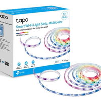 Banda LED RGBIC inteligenta TP-LINK Tapo L920-5, Wi-Fi, control vocal, sincronizare muzica, 20.5W, 2100 mcd, compatibil Amazon Alexa si Google Assistant, 220-240V, 5m