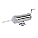 Masina de carnati Micul Fermier, capacitate 2.5 kg, inox, ventuza 5 palnii