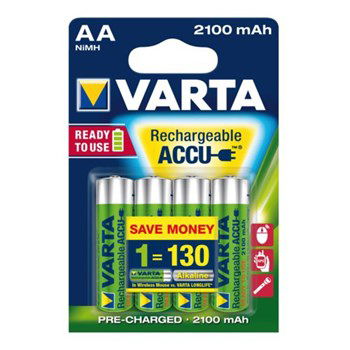 Set 4 acumulatori Varta R6 2100 mAh AA