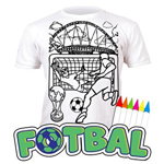 Tricou de colorat cu markere lavabile Fotbal 9-11 ani