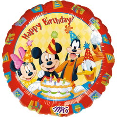 Balon folie metalizata Mickey Happy Birthday Anagram Engros, Mickey Mouse