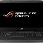 Laptop Gaming ASUS ROG STRIX GL703VD-GC003 cu procesor Intel® Core™ i7-7700HQ pana la 3.80 GHz, Kaby Lake, 17.3", Full HD, 8GB, 1TB, nVIDIA® GeForce® GTX 1050 4GB, Free DOS, Black