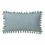 Pernă Casa Selección Pompon, 50 x 30 cm, verde, Casa Selección