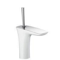 Hansgrohe, PuraVida, baterie lavoar, cu ventil, crom alb, 