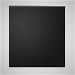Jaluzea opacă rulabilă, 140 x 230 cm, negru, vidaXL