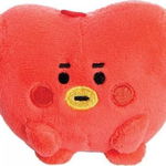 Jucarie de plus - Pong Pong - Tata Baby, 8 cm, Rosu, Plus, Line Friends