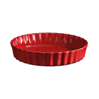 Tava tarte, ceramica, 28cm/1,98L, Burgundy - Emile Henry, Em