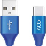 Cablu de date / adaptor Maxcom ACC+ USB Male la USB-C Male, 1 m, Blue
