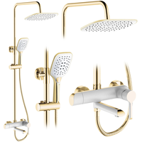 Set de dus Rea Melia Auriu Lucios cu Alb, Set de dus Rea Melia Auriu Lucios cu Alb,