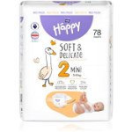 BELLA Baby Happy Soft&Delicate Size 2 Mini scutece de unică folosință 3-6 kg 78 buc, Bella Baby Happy
