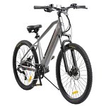 Bicicleta Electrica MTB (E-Bike), Roti 27.5 Inch, Motor 250W, Autonomie Max 60 Km, 8 viteze, Carpat C27176E, culoare Gri Rosu