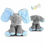 Jucarie interactiva Elefant, canta, vorbeste, flutura urechile, 