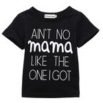 Tricou copii negru "Ain't No Mama" Drool