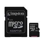Card microSD Kingston SDCS 64GB cu adaptor, Kingston