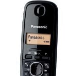 Telefon fix fara fir Panasonic DECT KX-TG1611FXH, Caller ID, Black, Panasonic