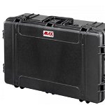 Hard case MAX750H280S cu roti pentru echipamente de studio, Plastica Panaro