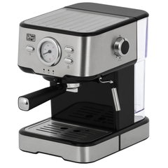 Espressor manual Star-Light EMD-1511W, 15 Bar, 1100W, 1.5l, dispozitiv spumare, filtru dublu inox, preparare simulatana: 2 cani, Inox