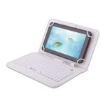 Husa Tableta 7 Inch Cu Tastatura Micro Usb Model X , Alb C4, 