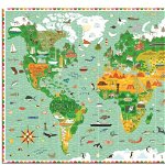 Puzzle observatie Djeco In jurul lumii, 6-7 ani +, Djeco