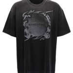 Givenchy GIVENCHY Logo print T-shirt Gray, Givenchy