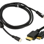 Cablu adaptor HDMI - Mini HDMI, full HD, 4K, izolatie exterioara, negru, Pro Cart