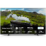 Philips Televizor Philips LED 65PUS7608, 164 cm, Smart TV, 4K Ultra HD, Clasa E (Model 2023), Argintiu, Philips