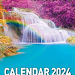 Calendar de perete 2024, 6+1 file Cele mai frumoase cascade, Litera
