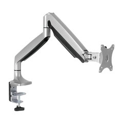 SUPORT de birou LOGILINK, pt 2 TV/monitor plat, curbat, diag. max 32 inch, rotatie, inclinare, pivotare, orizontala, verticala, totala, max 9 Kg x 2,  BP0043