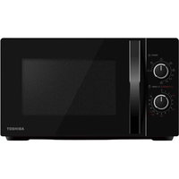 Cuptor cu microunde Toshiba MW-MG20PBK, 20 litri, 800 W, 6 nivele de putere, control mecanic, grill, functie decongelare, timer, negru