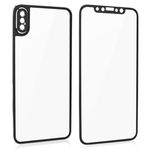 Folie protectie din sticla pentru iphone x, full cover, negru, 