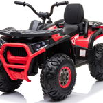 Atv electric Nichiduta Desert cu roti din cauciuc EVA scaun piele si pornire la cheie 12V Red, Nichiduta