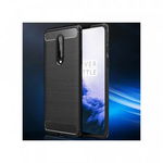 Husa pentru OnePlus 8 - Techsuit Carbon Silicone - Black