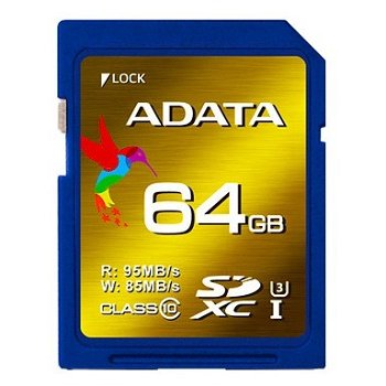 Card memorie ADATA SDXC XPG 64GB UHS-I U3 retail