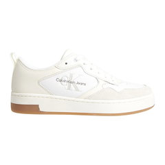Calvin Klein Jeans Sneakers Basket Cupsole Low Lth Mono YW0YW00876 Alb Calvin Klein Jeans Sneakers Basket Cupsole Low Lth Mono YW0YW00876 Alb
