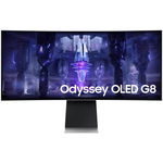 Monitor Gaming curbat OLED SAMSUNG Odyssey G8 LS34BG850SUXEN, 34", Wide QHD, 175Hz, AMD FreeSync, HDR400, negru