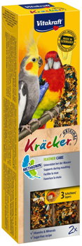 VITAKRAFT Baton pentru papagali mijlocii, cu vitamine pt penaj 2 bucăţi, 180g, Vitakraft