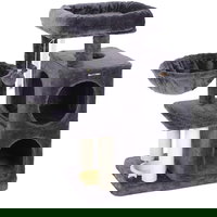 Ansamblu de joaca pentru pisici, Antracit, H 85 cm, 