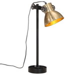 vidaXL Lampă de birou 25 W, alamă antichizată, 15x15x55 cm, E27, vidaXL