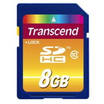 Card de memorie Transcend SDHC, 8GB, Class 10