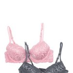 Imbracaminte Femei FRENCH AFFAIR Lace Bra - Pack of 2 TURBLUENCEPINK NECTAR