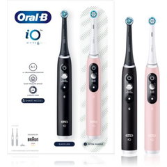 ORAL-B iO6 DuoPack, 5 moduri de curatare, Alb/Roz