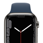 Apple Watch S7 Cellular 41 Graphite Steel Blue Sport, apple