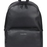 CALVIN KLEIN, Rucsac din piele ecologica cu logo frontal, Negru