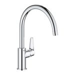 Baterie bucatarie Grohe BauCurve pipa C crom, Grohe